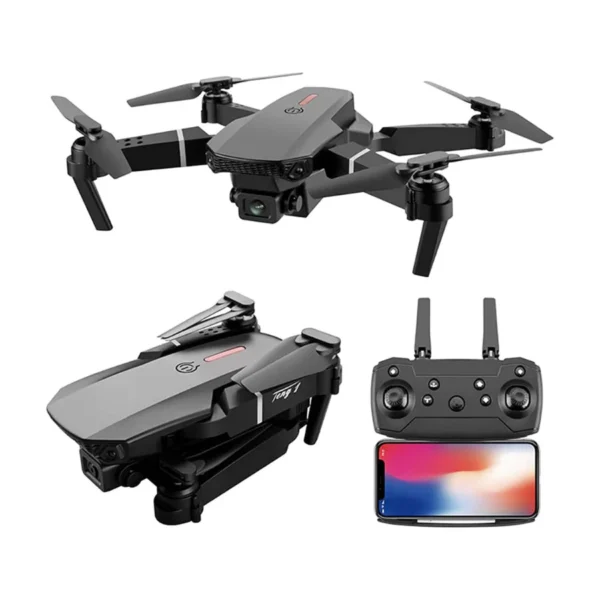 Foldable Drone with 1080p HD Single Camera, Wi-Fi FPV, Altitude Hold, Gesture Control, Portable,Fly Flip,100% Stable